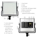 PULUZ 15W 1650lm 200 LEDs 3200-5600K Dimming Studio Video Light LED Photo Light(US Plug)