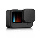 PULUZ for GoPro HERO10 Black / HERO9 Black Soft TPU Rubber Scratch-resistant Camera Lens Protective Cap Cover (Black)