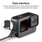 PULUZ POM Plastic Battery Side Interface Cover for GoPro HERO10 Black / HERO9 Black (Black)