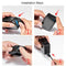 PULUZ POM Plastic Battery Side Interface Cover for GoPro HERO10 Black / HERO9 Black (Black)