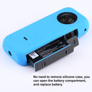 PULUZ Full Body Dust-proof Silicone Protective Case for Insta360 ONE X2 (Blue)