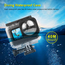 PULUZ 40m Waterproof Housing Protective Case with Buckle Basic Mount & Screw for GoPro HERO10 Black / HERO9 Black Max Lens Mod (Transparent)