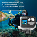 PULUZ 40m Waterproof Housing Protective Case with Buckle Basic Mount & Screw for GoPro HERO10 Black / HERO9 Black Max Lens Mod (Transparent)