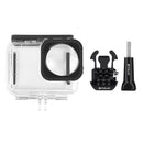 PULUZ 40m Waterproof Housing Protective Case with Buckle Basic Mount & Screw for GoPro HERO10 Black / HERO9 Black Max Lens Mod (Transparent)