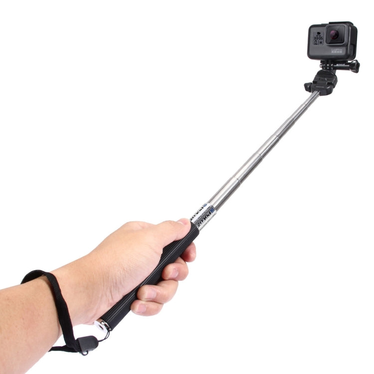 PULUZ Extendable Handheld Selfie Monopod for GoPro HERO10 Black / HERO9 Black / HERO8 Black / HERO7 /6 /5 /5 Session /4 Session /4 /3+ /3 /2 /1, Xiaoyi and Other Action Cameras, Length: 22.5-80cm