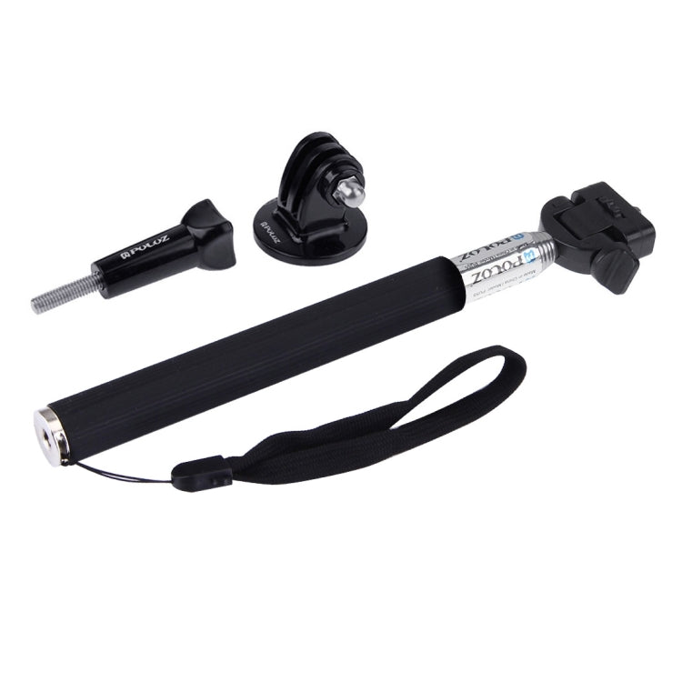 PULUZ Extendable Handheld Selfie Monopod for GoPro HERO10 Black / HERO9 Black / HERO8 Black / HERO7 /6 /5 /5 Session /4 Session /4 /3+ /3 /2 /1, Xiaoyi and Other Action Cameras, Length: 22.5-80cm