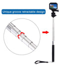 PULUZ Extendable Handheld Selfie Monopod for GoPro HERO10 Black / HERO9 Black / HERO8 Black / HERO7 /6 /5 /5 Session /4 Session /4 /3+ /3 /2 /1, Xiaoyi and Other Action Cameras, Length: 22.5-80cm