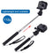 PULUZ Extendable Handheld Selfie Monopod for GoPro HERO10 Black / HERO9 Black / HERO8 Black / HERO7 /6 /5 /5 Session /4 Session /4 /3+ /3 /2 /1, Xiaoyi and Other Action Cameras, Length: 22.5-80cm