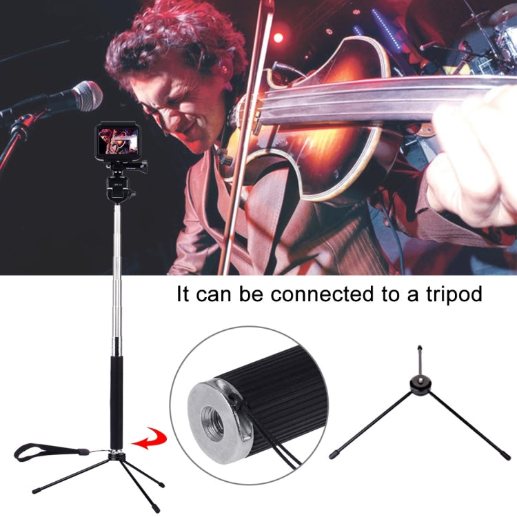 PULUZ Extendable Handheld Selfie Monopod for GoPro HERO10 Black / HERO9 Black / HERO8 Black / HERO7 /6 /5 /5 Session /4 Session /4 /3+ /3 /2 /1, Xiaoyi and Other Action Cameras, Length: 22.5-80cm