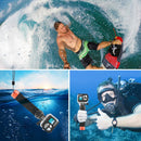 PULUZ Floating Foam Hand Grip Buoyancy Rods with Strap & Quick-release Base for GoPro HERO10 Black / HERO9 Black / HERO8 Black / HERO7 /6 /5 /5 Session /4 Session /4 /3+ /3 /2 /1, DJI Action 2, Xiaoyi and Other Action Cameras(Orange)