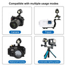 PULUZ 40m Underwater LED Photography Fill Light 1000LM 3.7V/1100mAh Diving Light for GoPro HERO10 Black / HERO9 Black / HERO8 Black / HERO7 /6 /5 /5 Session /4 Session /4 /3+ /3 /2 /1, Insta360 ONE R, DJI Osmo Action and Other Action Cameras(Black)