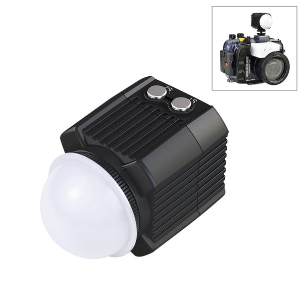 PULUZ 60m Underwater LED Photography Fill Light 7.4V/1100mAh Diving Light for GoPro HERO10 Black / HERO9 Black / HERO8 Black / HERO7 /6 /5 /5 Session /4 Session /4 /3+ /3 /2 /1, Insta360 ONE R, DJI Osmo Action and Other Action Cameras(Black)