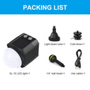 PULUZ 60m Underwater LED Photography Fill Light 7.4V/1100mAh Diving Light for GoPro HERO10 Black / HERO9 Black / HERO8 Black / HERO7 /6 /5 /5 Session /4 Session /4 /3+ /3 /2 /1, Insta360 ONE R, DJI Osmo Action and Other Action Cameras(Black)