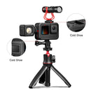 PULUZ Chargeable PA Frame Mount Cage with Cold Shoe Base Slot for Gopro HERO10 / 9 Black(Black)