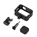 PULUZ Chargeable PA Frame Mount Cage with Cold Shoe Base Slot for Gopro HERO10 / 9 Black(Black)