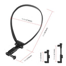 PULUZ Lazy Adjustable Neck Bracket for GoPro Action Camera Smartphones (Black)