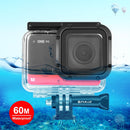 PULUZ 60m Underwater Depth Diving Case Waterproof Camera Housing for Insta360 One RS 4K (Transparent)
