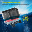 PULUZ 60m Underwater Depth Diving Case Waterproof Camera Housing for Insta360 One RS 4K (Transparent)