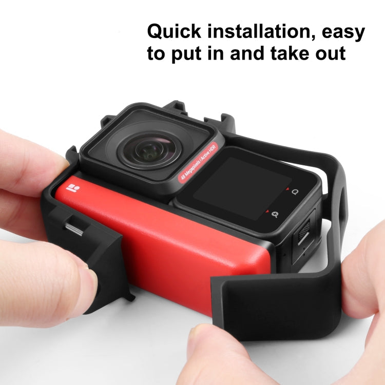 Plastic Frame Case for Insta360 One RS 4K / Twin Edition (Black)