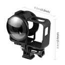 PULUZ Plastic Frame Case with Lens Guard for Insta360 One RS Twin Edition (Black)
