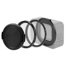 PULUZ 52mm CPL + UV Lens Filter with Adapter Ring for GoPro Hero11 Black / HERO10 Black / HERO9 Black(Black)