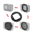 PULUZ 52mm CPL + UV Lens Filter with Adapter Ring for GoPro Hero11 Black / HERO10 Black / HERO9 Black(Black)