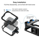 PULUZ Aluminum Alloy Protective Cage Frame with Cold Shoe for GoPro Max (Black)
