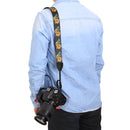 PULUZ Retro Ethnic Style Multi-color Series Sunflower Shoulder Neck Strap Camera Strap for SLR / DSLR Cameras