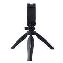 PULUZ Desk Plastic Tripod Mount with Phone Clamp & Adjusting Tripod Head for Smartphones(Black)