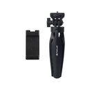PULUZ Desk Plastic Tripod Mount with Phone Clamp & Adjusting Tripod Head for Smartphones(Black)