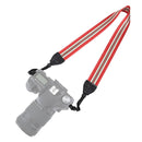PULUZ Stripe Style Series Shoulder Neck Strap Camera Strap for SLR / DSLR Cameras(Dark Red)