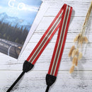 PULUZ Stripe Style Series Shoulder Neck Strap Camera Strap for SLR / DSLR Cameras(Dark Red)