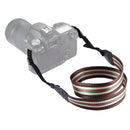 PULUZ Stripe Style Series Shoulder Neck Strap Camera Strap for SLR / DSLR Cameras(Coffee)
