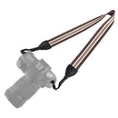PULUZ Stripe Style Series Shoulder Neck Strap Camera Strap for SLR / DSLR Cameras(Coffee)