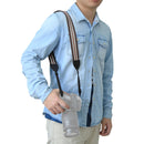 PULUZ Stripe Style Series Shoulder Neck Strap Camera Strap for SLR / DSLR Cameras(Coffee)