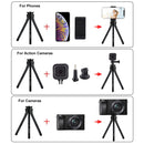 PULUZ Adjustable Aluminum Alloy Mini Tripod Stand Tabletop Tripod for DSLR & Digital Cameras(Black)