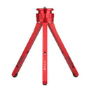 PULUZ Adjustable Aluminum Alloy Mini Tripod Stand Tabletop Tripod for DSLR & Digital Cameras(Red)