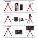 PULUZ Adjustable Aluminum Alloy Mini Tripod Stand Tabletop Tripod for DSLR & Digital Cameras(Red)