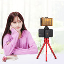 PULUZ Adjustable Aluminum Alloy Mini Tripod Stand Tabletop Tripod for DSLR & Digital Cameras(Red)