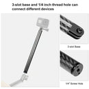 PULUZ 275mm Aluminum Alloy Carbon Fiber Floating Buoyancy Selfie-stick Extension Arm Rods for GoPro HERO10 Black / HERO9 Black / HERO8 Black / HERO7 /6 /5 /5 Session /4 Session /4 /3+ /3 /2 /1, Insta360 ONE R, DJI Osmo Action and Other Action Cameras