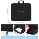 PULUZ 46cm Ring LED Lights Portable Zipper Storage Bag Carry Handbags, Size: 48cm x 55cm (Black)