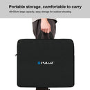 PULUZ 46cm Ring LED Lights Portable Zipper Storage Bag Carry Handbags, Size: 48cm x 55cm (Black)