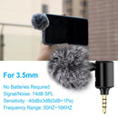 PULUZ 3.5mm Jack Mobile Phone Single Directional Adjustable Microphone(Black)