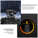 PULUZ Dual-Channel Wireless Microphone System with Transmitter and Receiver for DSLR Cameras and Video Cameras(Black)