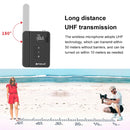 PULUZ Dual-Channel Wireless Microphone System with Transmitter and Receiver for DSLR Cameras and Video Cameras(Black)