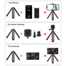 PULUZ Inlaid Wood Desktop Vlogging Live Tripod Holder (Black)