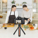 PULUZ Inlaid Wood Desktop Vlogging Live Tripod Holder with Tripod Head (Black)