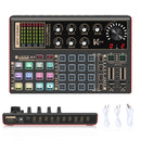 PULUZ Phantom Power OTG Lossless Live Sound Card Recording Sound Mixer, Chinese Version(Black)