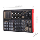 PULUZ Phantom Power OTG Lossless Live Sound Card Recording Sound Mixer, Chinese Version(Black)