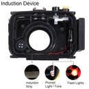 PULUZ 40m Underwater Depth Diving Case Waterproof Camera Housing for Sony RX100 IV(Black)